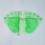 Max Foot Bath Antislip Shower Mat PVC Toilet Bath Mat Foot Shape Shower Bath Mat