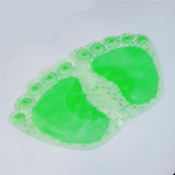 Max Foot Bath Antislip Shower Mat PVC Toilet Bath Mat Foot Shape Shower Bath Mat