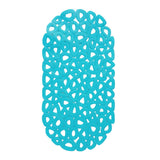 Max 26'' Bath Antislip Shower Mat PVC Toilet Bath Mat Foot Shape Shower Bath Mat