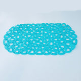 Max 26'' Bath Antislip Shower Mat PVC Toilet Bath Mat Foot Shape Shower Bath Mat