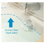 Max Bathtub Overflow Drain Cover Deeper Bath Cover Universal Fit