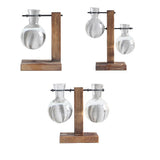 Max Test Tube Flower Vase Wooden Stand for Hydroponic Plant Stand with 1 Vase