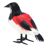 Max Artificial Feather Foam Birds Butcherbird w/ Claw Outdoor Garden Tree Decor