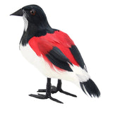 Max Artificial Feather Foam Birds Butcherbird w/ Claw Outdoor Garden Tree Decor