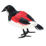 Max Artificial Feather Foam Birds Butcherbird w/ Claw Outdoor Garden Tree Decor