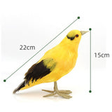 Max Artificial Birds Realistic Oriole Model Christmas Toys Home Garden Decor