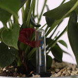 Max 7''Self Watering Planter with Water Level Gauge Decorative Flower Pot Orange