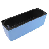Max Plastic Rectangular Self Watering Flowerpot with Water Level Gauge Blue