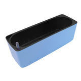 Max Plastic Rectangular Self Watering Flowerpot with Water Level Gauge Blue