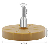 Max 87mm Pneumatic Rubber Eraser Wheel with Drill Adapter Double Sided Adhesive
