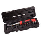 Max Torque Wrench 2-24Nm Ratchet Wrench Socket with 13pcs Bits Bike Repair Tool