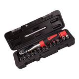 Max Torque Wrench 2-24Nm Ratchet Wrench Socket with 13pcs Bits Bike Repair Tool