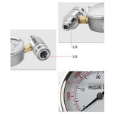 Max Maxb Stainless Steel Pressure Washer Gauge Kit, 3/8 Inch Quick Connect, 6000 PSI