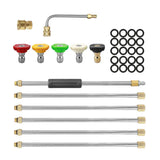 Max Maxb 1/4'' Pressure Washer Extension Wand Replacement Lance Spray Nozzle Tips