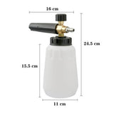 Max Maxb Adjustable High Pressure Snow Foam Washer Jet Lance Bottle Car Wash 1000ML
