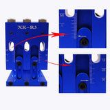Max Maxb Pocket Hole Jig Locator Woodworking Tool For 10-40mm Wood Board Blue