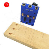 Max Maxb Pocket Hole Jig Locator Woodworking Tool For 10-40mm Wood Board Blue