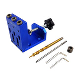Max Maxb Pocket Hole Jig Locator Woodworking Tool For 10-40mm Wood Board Blue