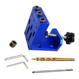 Max Maxb Pocket Hole Jig Locator Woodworking Tool For 10-40mm Wood Board Blue