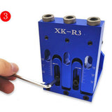 Max Maxb Pocket Hole Jig Locator Woodworking Tool For 10-40mm Wood Board Blue