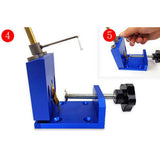 Max Maxb Pocket Hole Jig Locator Woodworking Tool For 10-40mm Wood Board Blue