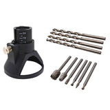 Max Maxb Rotary Multi Tool Cutting Guide Attachment Kit Router Drill Bits 11PCS