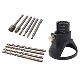Max Maxb Rotary Multi Tool Cutting Guide Attachment Kit Router Drill Bits 11PCS