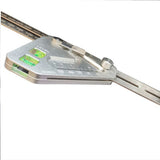 Max Maxb Aluminum Alloy Multi-function Level Angle Ruler Woodworking Triangle Ruler