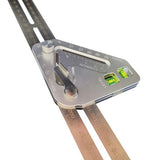 Max Maxb Aluminum Alloy Multi-function Level Angle Ruler Woodworking Triangle Ruler