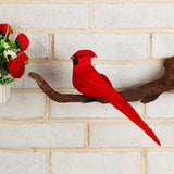 Max Maxb Simulation Red Bird Figurine for Beautiful Home Garden Art