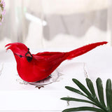 Max Maxb Simulation Red Bird Figurine for Beautiful Home Garden Art