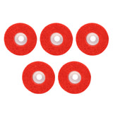 Max Maxb 5Pcs Nylon Fiber Wheel Abrasive Buffing Disc Pad Surface Polishing Red