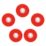 Max Maxb 5Pcs Nylon Fiber Wheel Abrasive Buffing Disc Pad Surface Polishing Red