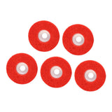 Max Maxb 5Pcs Nylon Fiber Wheel Abrasive Buffing Disc Pad Surface Polishing Red