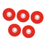 Max Maxb 5Pcs Nylon Fiber Wheel Abrasive Buffing Disc Pad Surface Polishing Red
