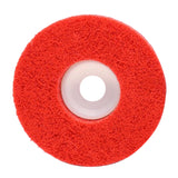 Max Maxb 5Pcs Nylon Fiber Wheel Abrasive Buffing Disc Pad Surface Polishing Red