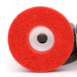 Max Maxb 5Pcs Nylon Fiber Wheel Abrasive Buffing Disc Pad Surface Polishing Red