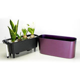 Max Maxb Self Watering Planter Flower Pot Indoor Outdoor Home Garden Decor Purple