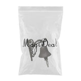 Max Maxb Cast Iron Wall Hanging Bells Bracket Mounts Bell Decor for Outside House 3