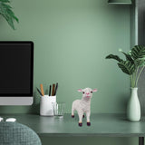 Max Maxb Resin Garden Farm Animal Sheep Statue Indoor Outdoor Decor Standing Left