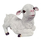 Max Maxb Resin Garden Farm Animal Sheep Statue Indoor Outdoor Decor Kneeling