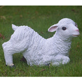 Max Maxb Resin Garden Farm Animal Sheep Statue Indoor Outdoor Decor Kneeling