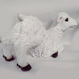 Max Maxb Resin Garden Farm Animal Sheep Statue Indoor Outdoor Decor Kneeling