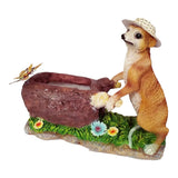 Max Maxb 3D Unique Mongoose Flower Pot Succulent Planter Pot Tabletop Ornaments B