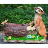 Max Maxb 3D Unique Mongoose Flower Pot Succulent Planter Pot Tabletop Ornaments B