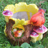 Max Maxb Red Bird Tree Head Bonsai Succulent Miniascape Holder Pot Plant Flower pot