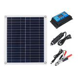 Maxbell 20w Solar Panel 10A 12V 24V Battery Charger Controller with Cable Fuse Clip