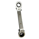 Max Maxb Durable Steel Offset Ratchet Double Ring Box Wrench Spanner Metric 11-13mm