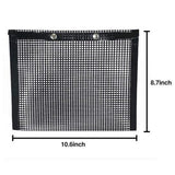 Max Maxb Heat Resistance BBQ Grill Mesh Bag Non-Stick BBQ Baking Bag Black 27 x 22cm