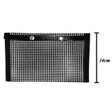 Max Maxb Heat Resistance BBQ Grill Mesh Bag Non-Stick BBQ Baking Bag Black 24 x 14cm